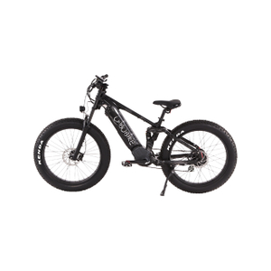 Mountain bike elétrico com suspensão total de pneu gordo de 26 polegadas