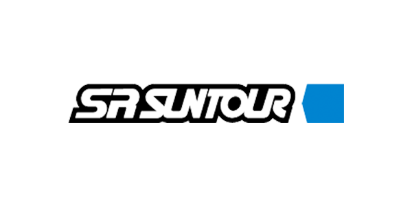 Logotipo da Suntour, representando a colaboração da Linbo Transportation Tech com a renomada marca de componentes para bicicletas de primeira linha.